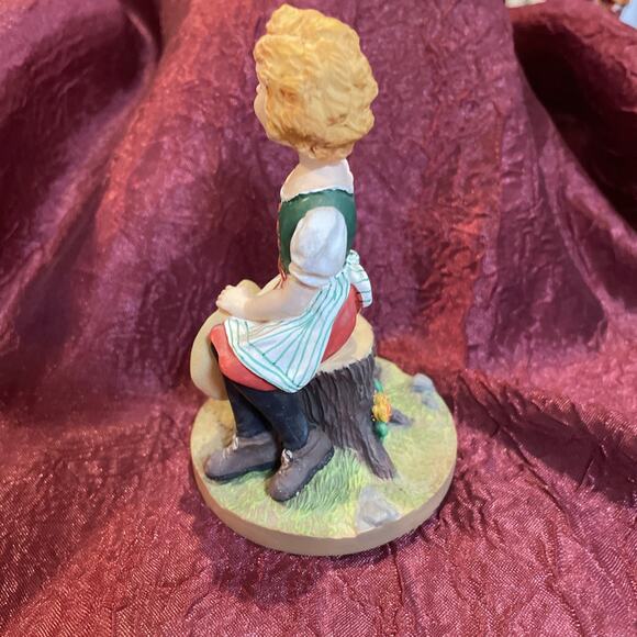 Danbury Mint SHIRLEY TEMPLE Silver Screen Collection "HEIDI" 3.75” - Picture 5 of 6